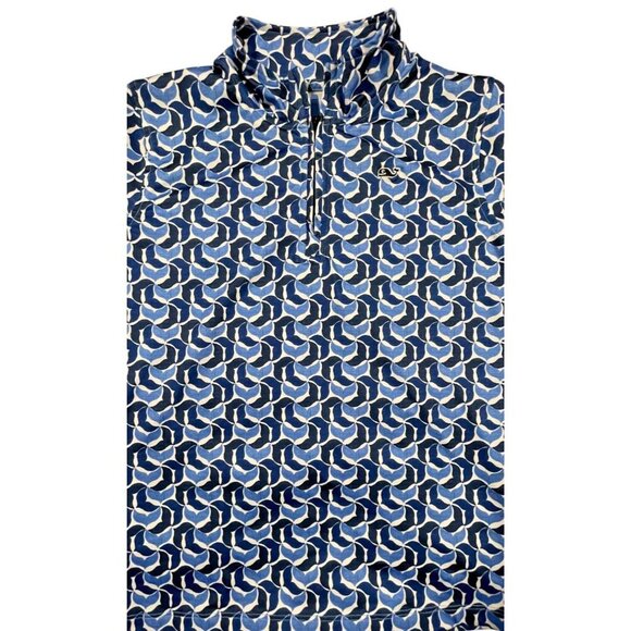 VINEYARD VINES GIRLS PERFORMANCE WHALE TAIL 1/4 ZIP - Picture 8 of 9